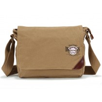 KHAKI Simplicity Canvas Messenger Bags