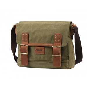 ARMY GREEN Casual Canvas Shoulder Bags