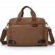 KHAKI Crossbody Canvas 14 Inch Laptop Satchels