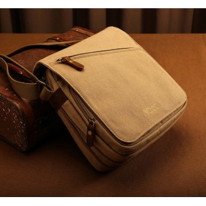 KHAKI Good Canvas Quality Small Crossbody Bags