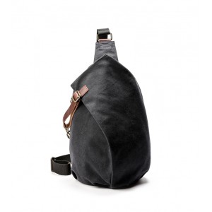 Black Simplicity Canvas Travel Single Shoulder Bags