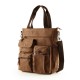 BROWN Canvas Briefcase For Women Laptop