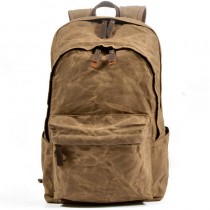 Women And Men's Waxed Canvas Backpack