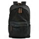 black Women And Men's Waxed Canvas Backpack