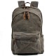 army green Women And Men's Waxed Canvas Backpack