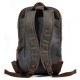 Women Men's Waxed Canvas Backpack