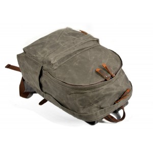 Women And Men's Waxed Canvas Backpack