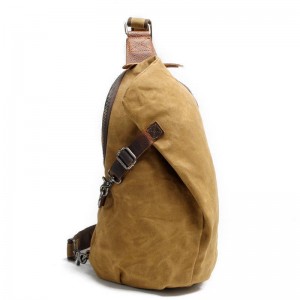 khaki Canvas Shoulder Bags For Mens
