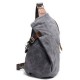 grey Canvas Shoulder Bags For Mens