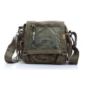 Cotton canvas messenger bag, men canvas shoulder messenger bag