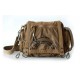 khaki Cotton canvas messenger bag