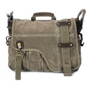 Canvas satchel bookbag, canvas messenger bag natural