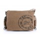 khaki Vintage canvas messenger bags for men