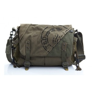 Canvas shoulder bag mens, canvas satchel book bag