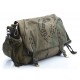 army green Canvas shoulder bag mens