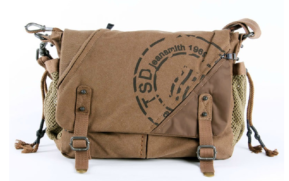 Canvas shoulder bag mens, canvas satchel book bag - YEPBAG