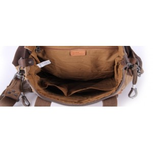 Canvas shoulder bag popular coffee