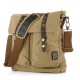 khaki classic canvas messenger bag