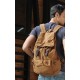 mens Leather and canvas backpack