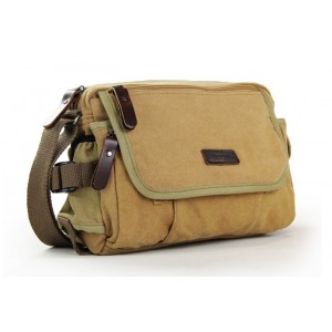 khaki canvas shoulder bags for school