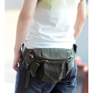 mens Canvas belt bag