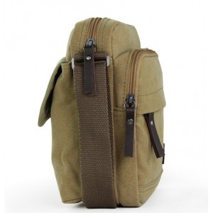 khaki Ladies canvas shoulder bag