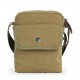 khaki small canvas shoulder bag