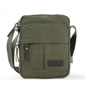 army green Ladies canvas shoulder bag