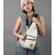 beige shoulder back pack