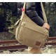 khaki men's weekday canvas messenger bag