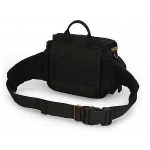 black canvas belt pouch