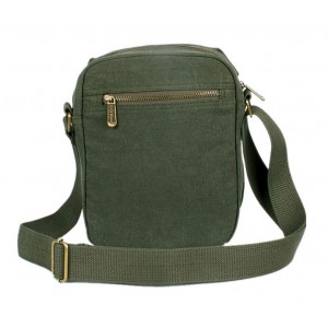 army green canvas messenger bag