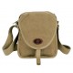 khaki Mens small canvas shoulder bags