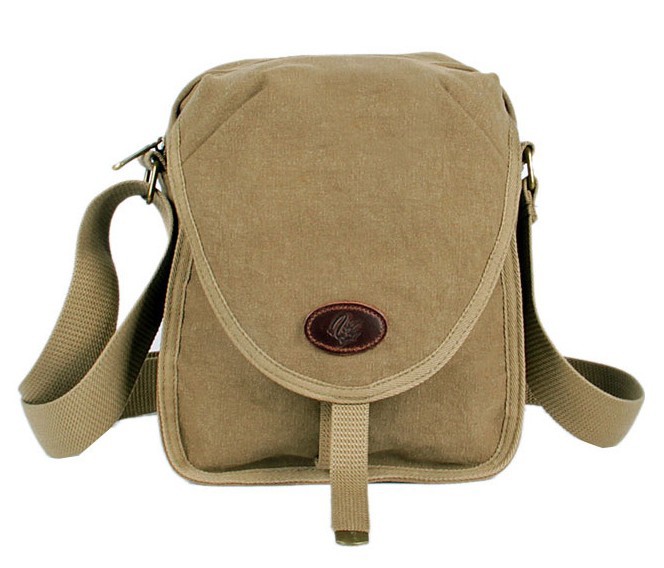 Mens small canvas shoulder bags, army canvas messenger bag - YEPBAG