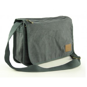 navy IPAD mens canvas shoulder bag