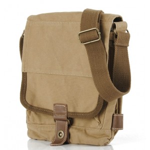 khaki canvas satchel men