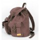 Vintage canvas backpack coffee