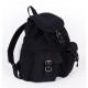 black Vintage canvas backpacks women