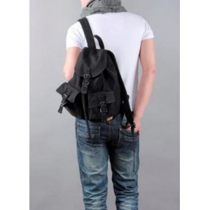 black canvas backpacks women