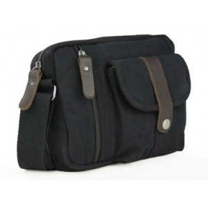 black messenger bag purse