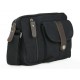 black messenger bag purse