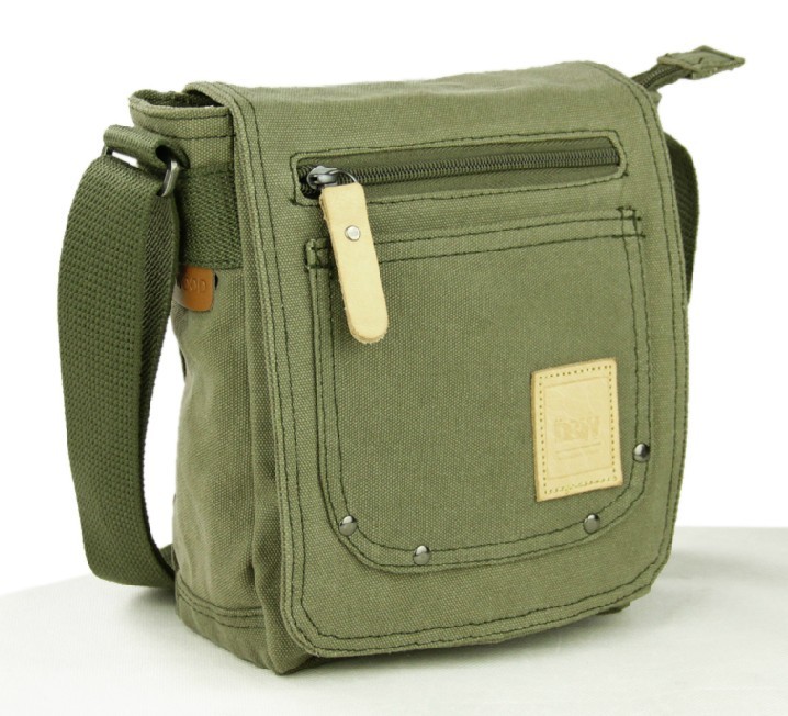 Men canvas satchel bags, mens small canvas shoulder bag - YEPBAG