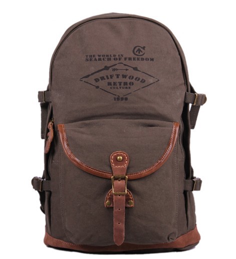 Canvas army knapsack, canvas backpack bags - YEPBAG
