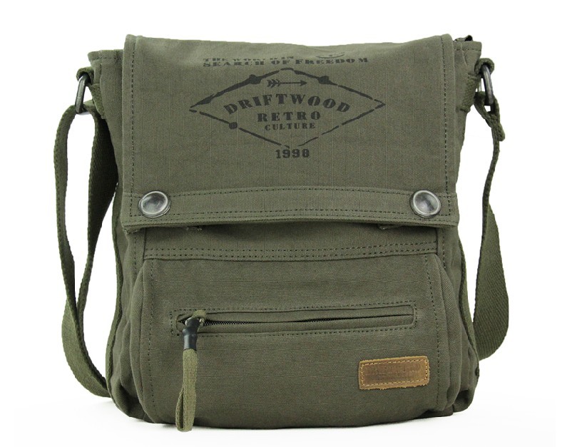 Army Messenger Bag Canvas | IUCN Water