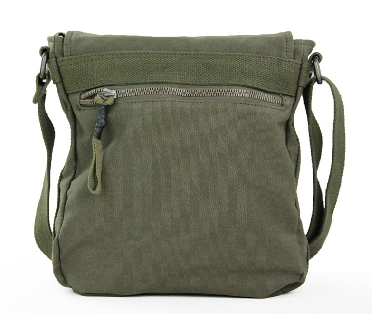 Canvas messenger bag, army canvas shoulder bag - YEPBAG