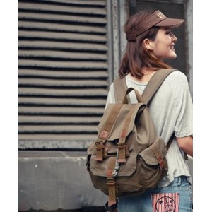 Fashionable canvas backpacks for women, quality backpack - YEPBAG