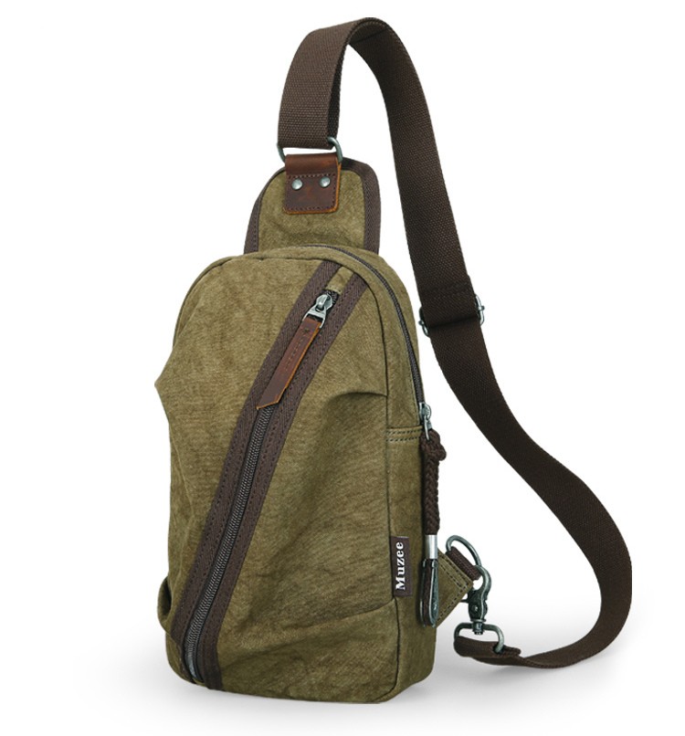 Tie-dyed Single Shoulder Bag, Canvas Chest Pack - YEPBAG