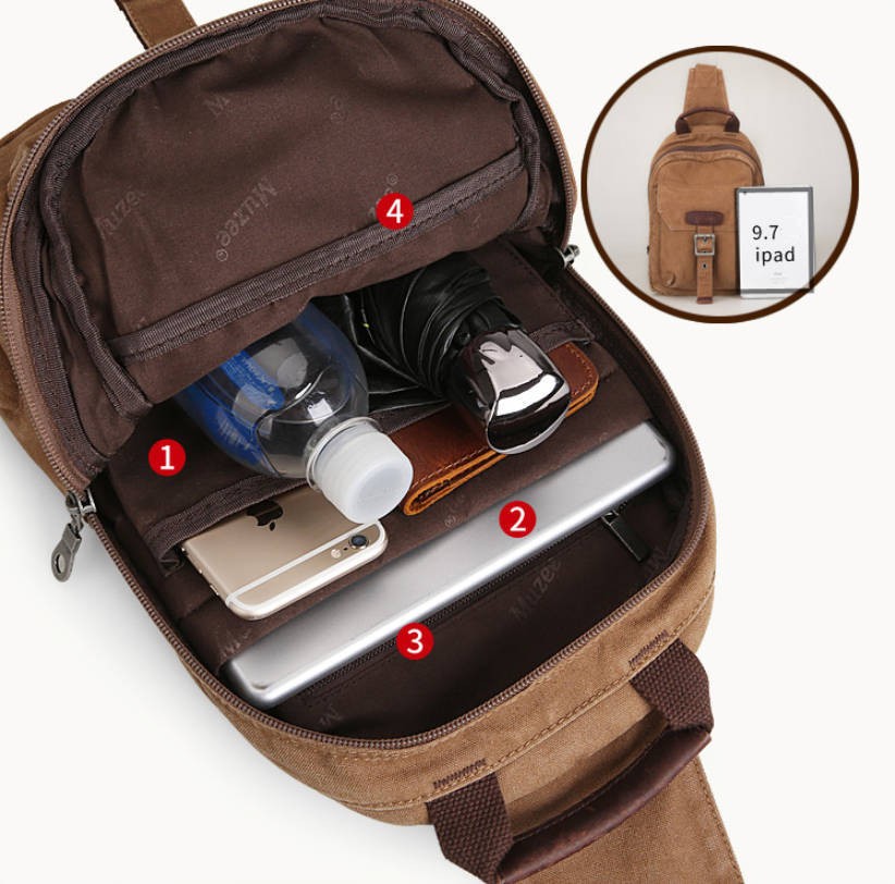 Latest Fashionable Chest Packs, Canvas Sports Shoulder Bags - YEPBAG