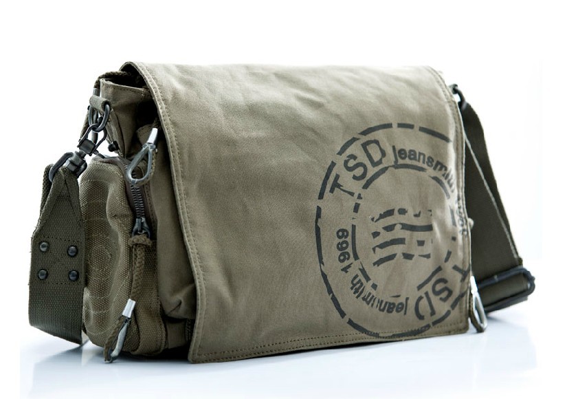 Vintage canvas messenger bags for men, canvas shoulder bag men - YEPBAG