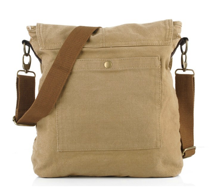 Men's canvas satchel bag, classic canvas messenger bag - YEPBAG